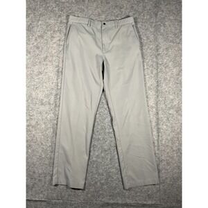 Callaway Men's Gray Golf Pants Size 36X34 Flat Front Straight Leg Chinos